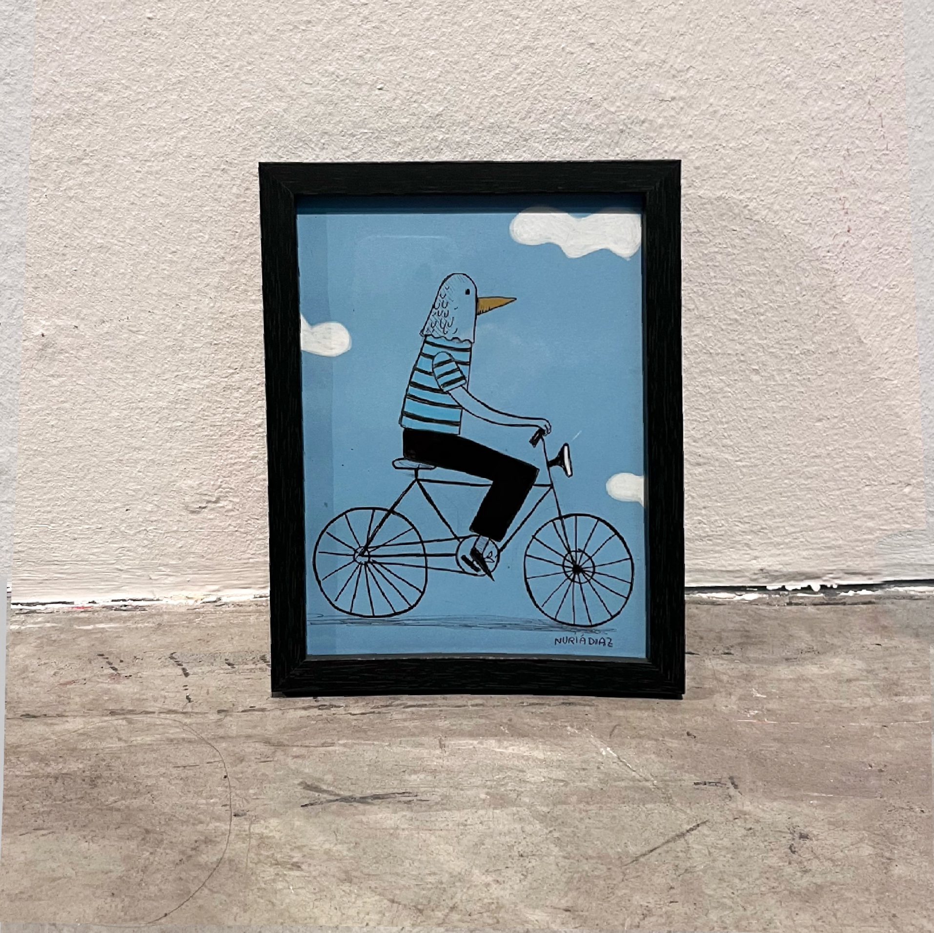 Ilustración original - Hombre pájaro